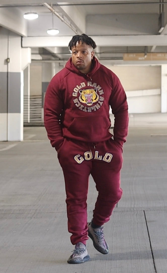 Genuine Ggo Gold Men's Maroon Joggers