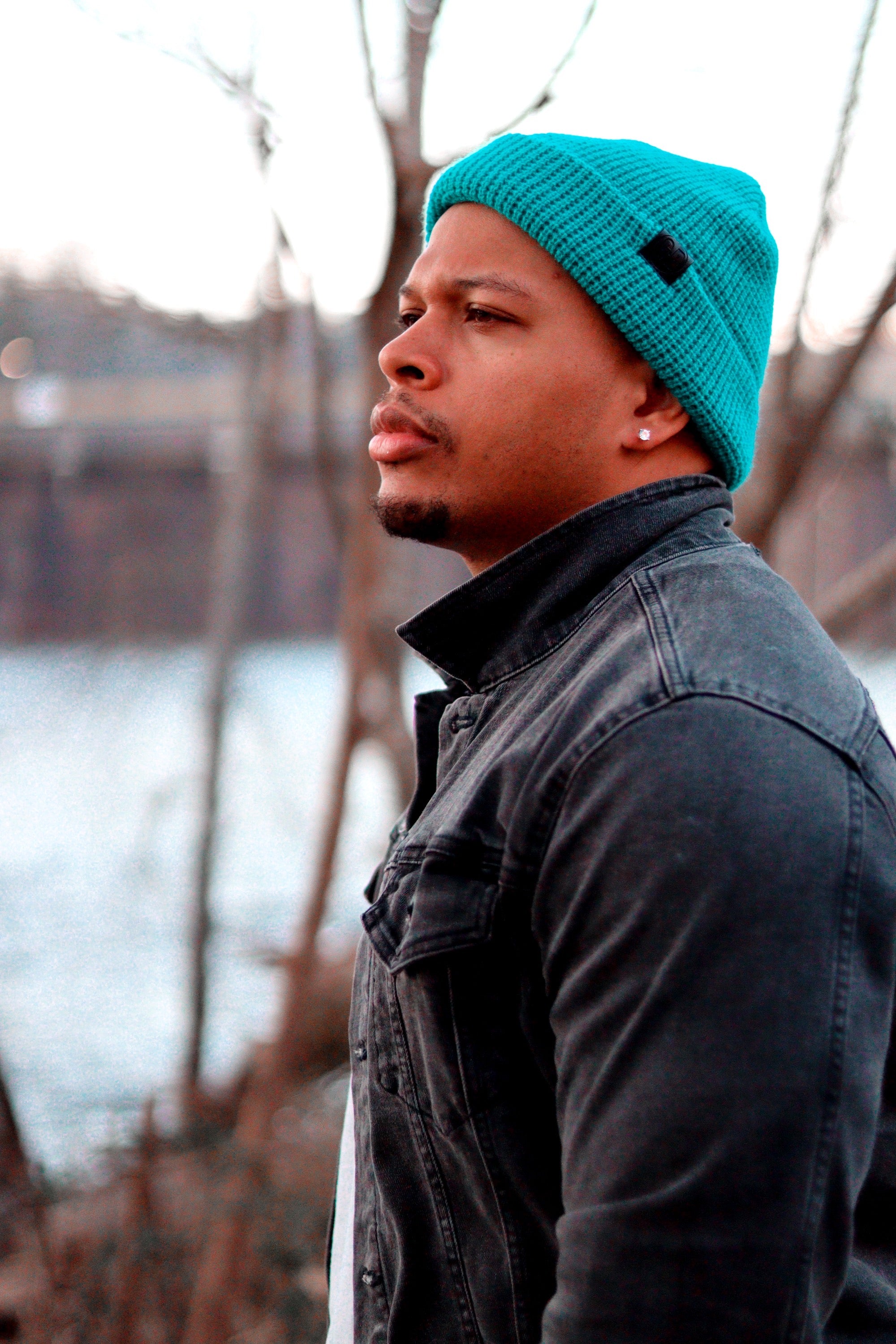 Waffle Knit Beanie - TEAL