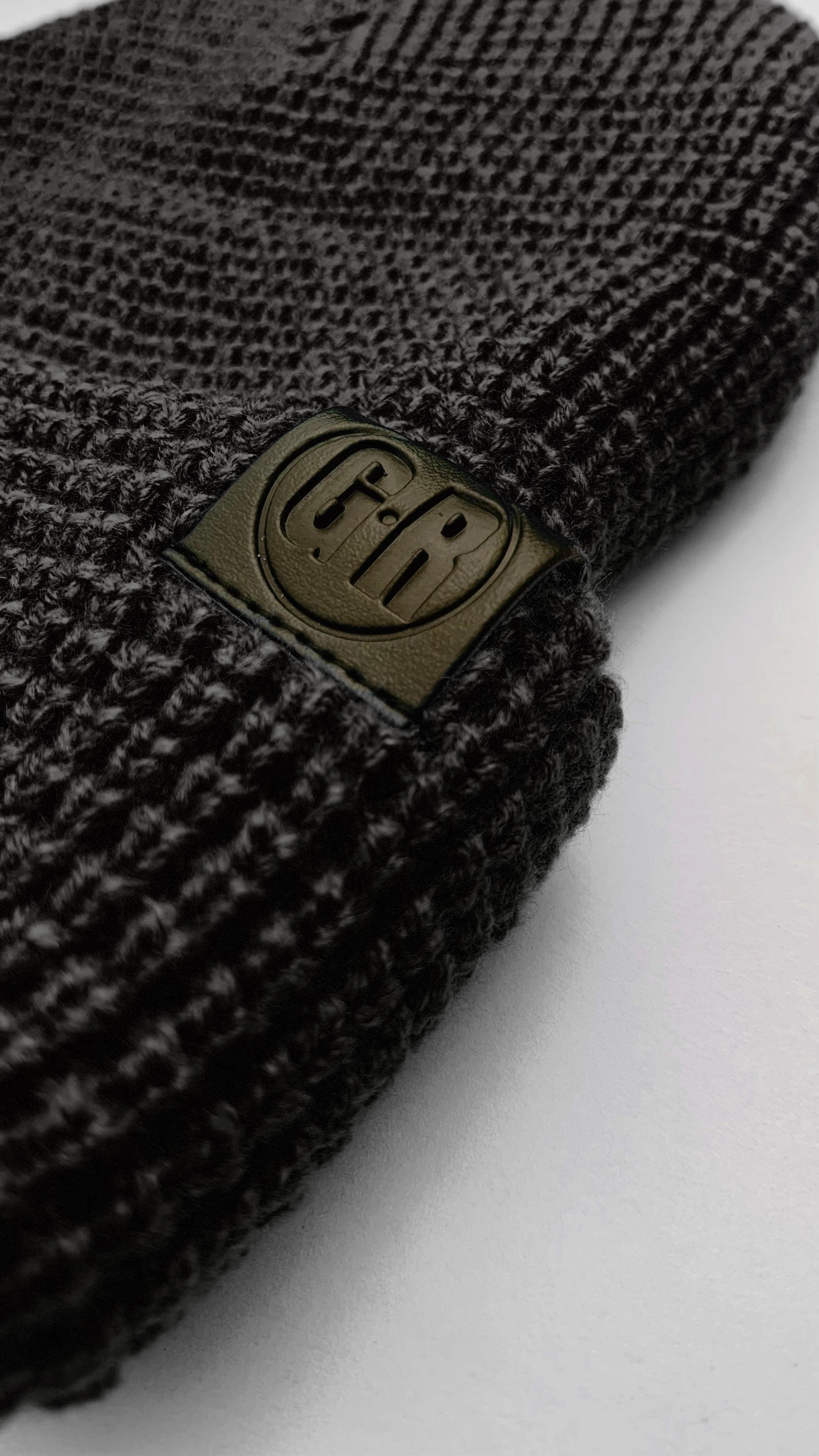 Waffle Knit Beanie - ONYX