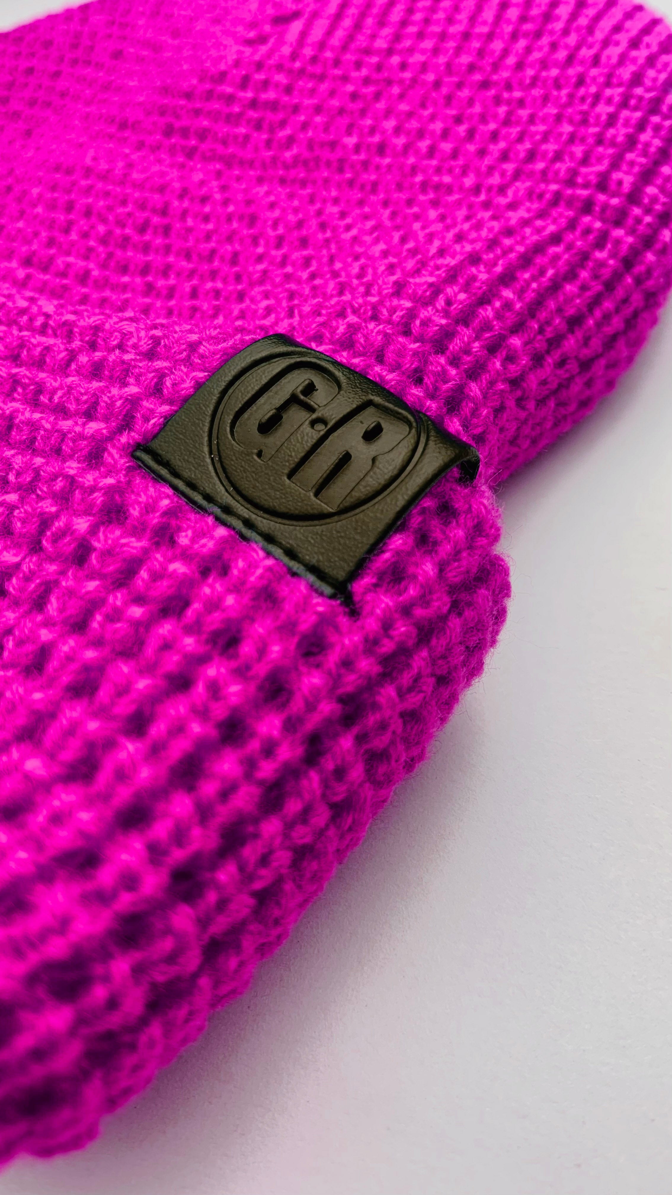 Waffle Knit Beanie - ROSE