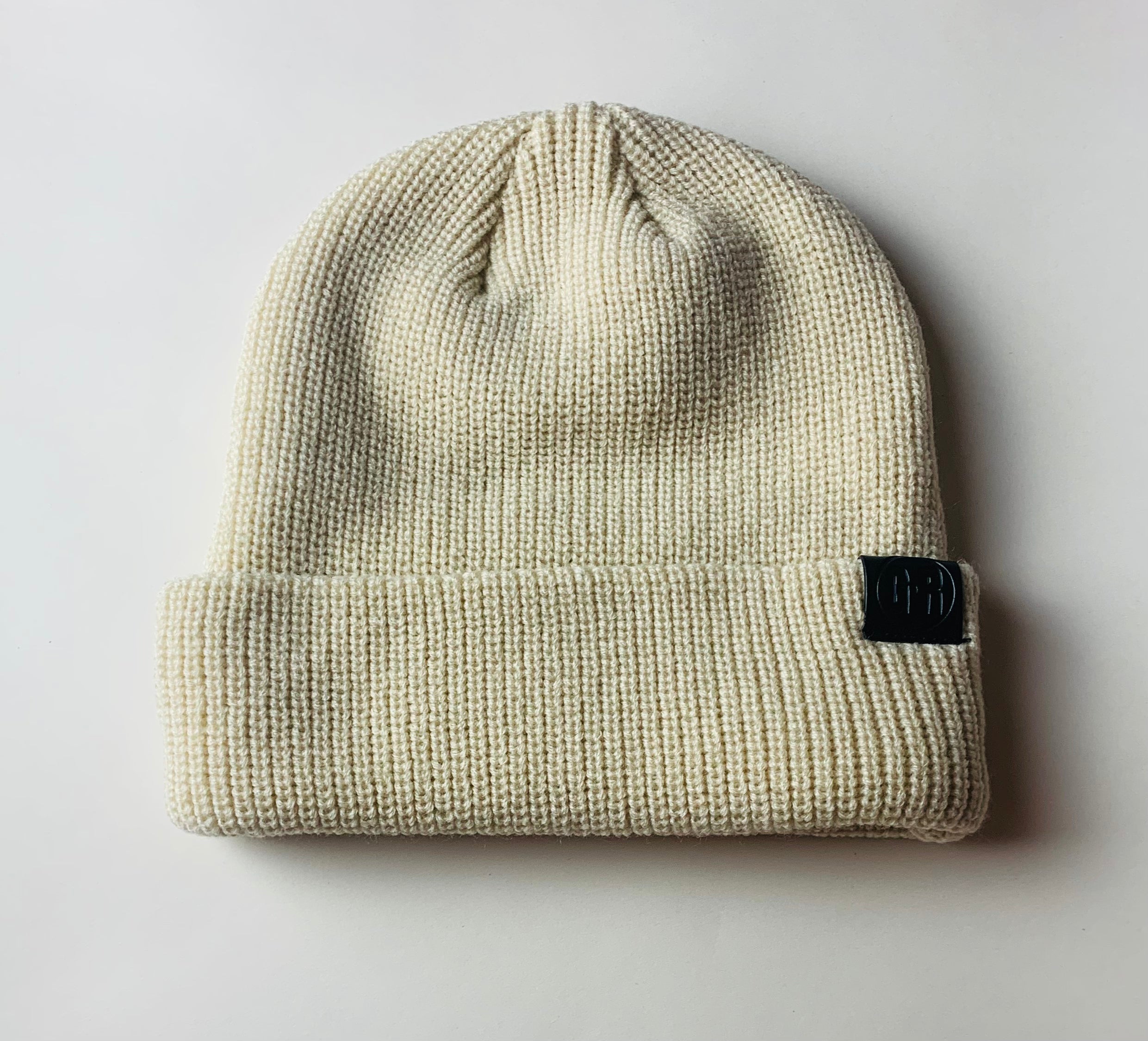 Solid Knit Beanie - BEIGE