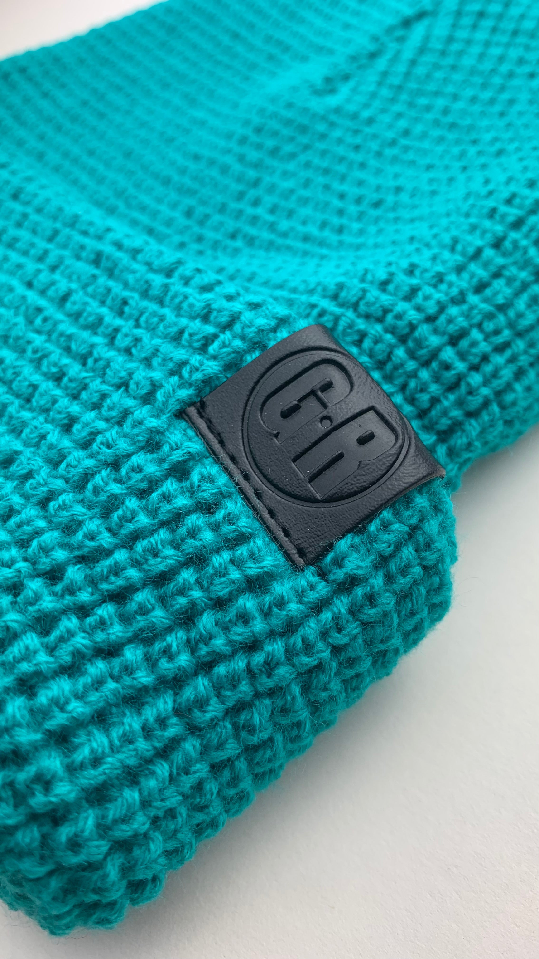 Waffle Knit Beanie - TEAL