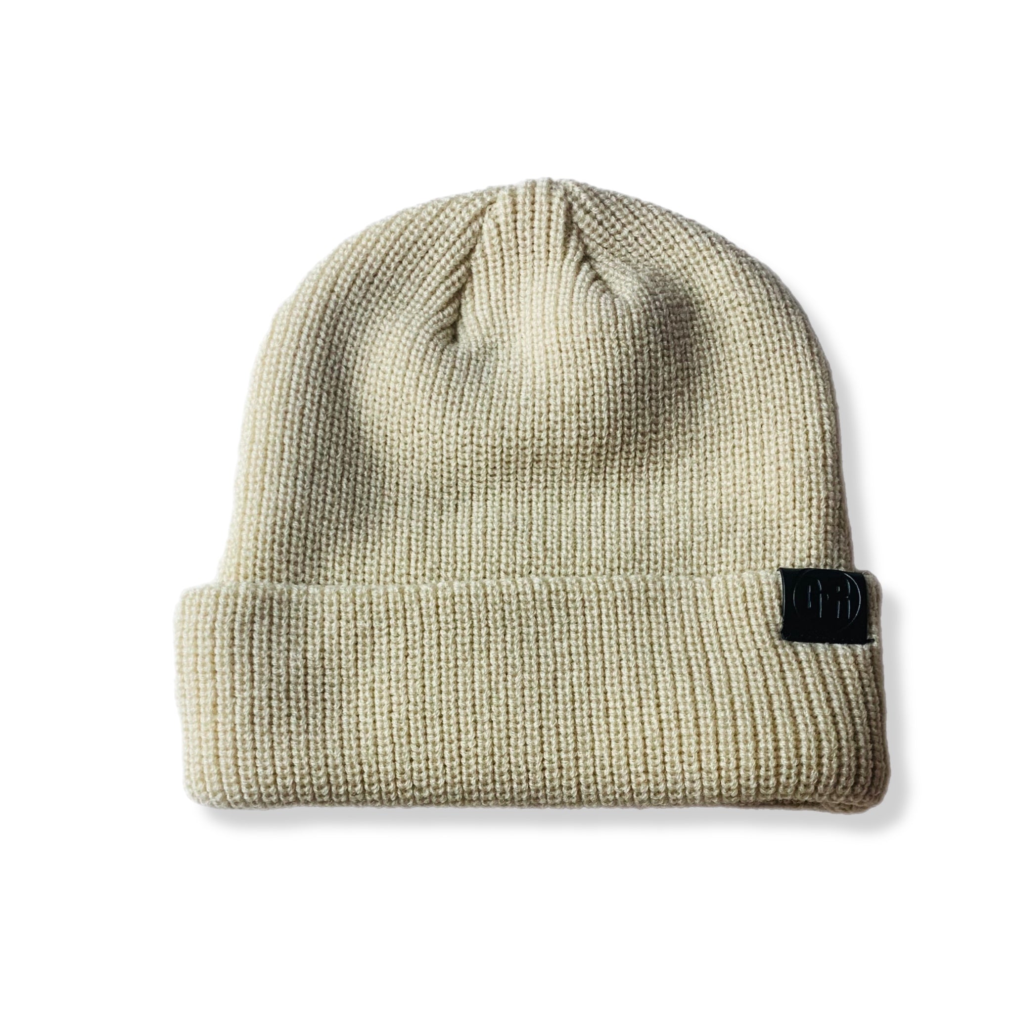 Solid Knit Beanie - BEIGE