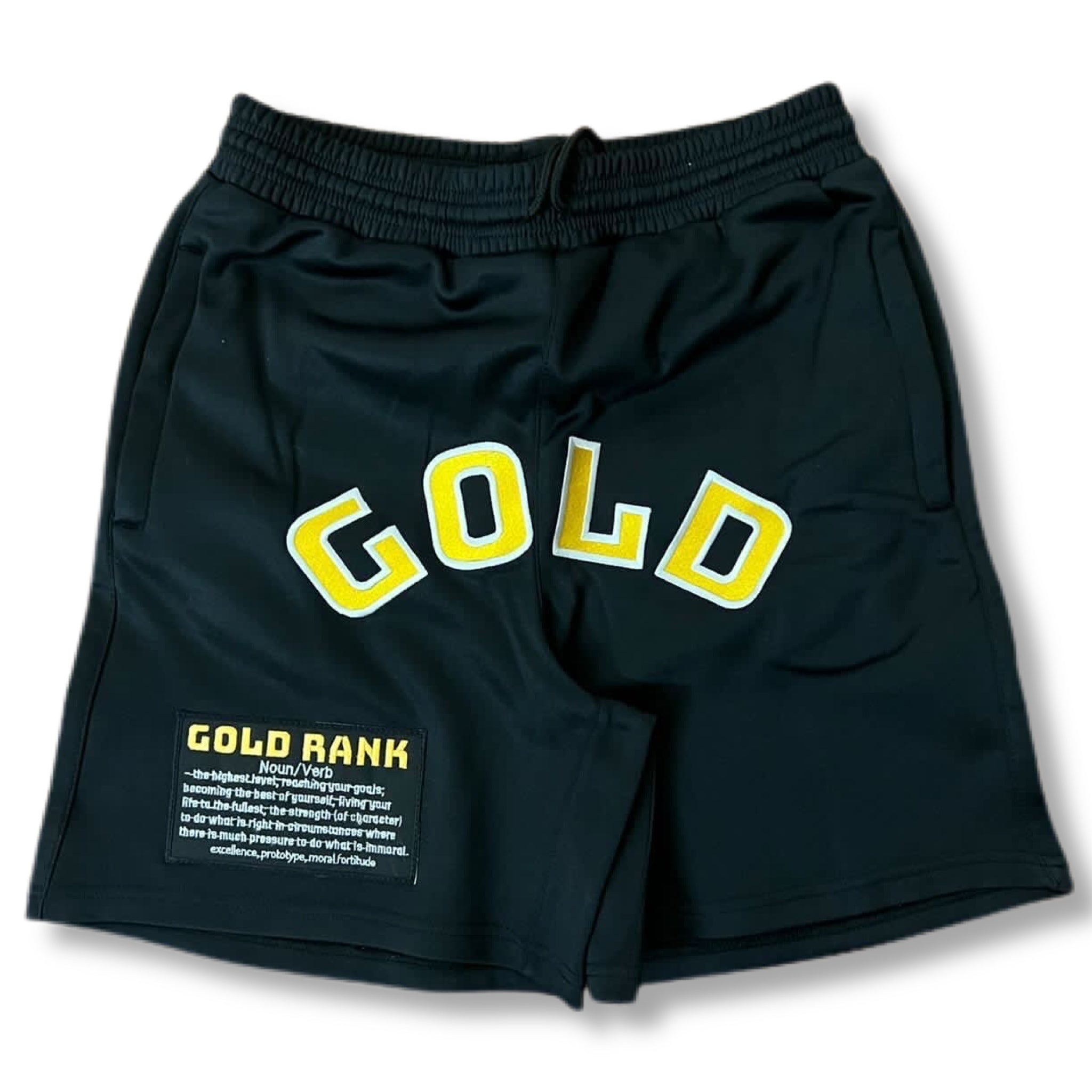 BIG GOLD - Jogger Shorts - Onyx